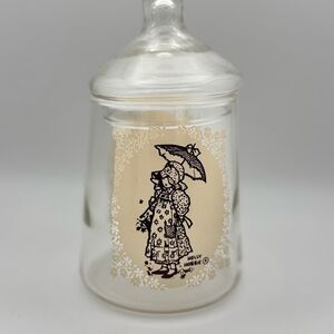 Holly Hobbie Glass Jar with lid by American Greetings